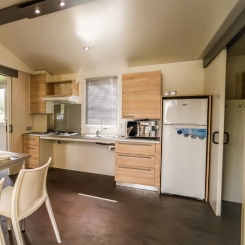 Mobilheim 6 personen - CONFORT geeignet für Personen mit eingeschränkter Mobilität - 2 Zimmer mit Klimaanlage + TV
