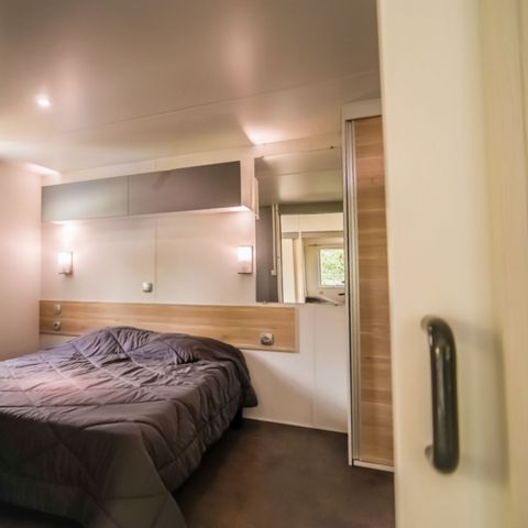 Mobilheim 6 personen - CONFORT geeignet für Personen mit eingeschränkter Mobilität - 2 Zimmer mit Klimaanlage + TV