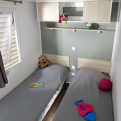 Mobilheim 5 personen - CONFORT - 2 Schlafzimmer mit Klimaanlage + TV