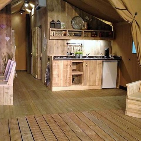 Safarizelt 4 personen - SAFARI - 2 Schlafzimmer