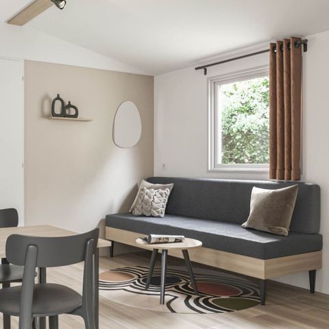 Mobilheim 5 personen - CONFORT - 2 Schlafzimmer mit Klimaanlage + TV - 2025