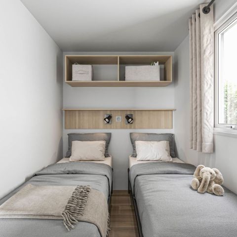 Mobilheim 8 personen - PREMIUM - 3 Schlafzimmer mit Klimaanlage +TV+ Gas Plancha + 2 Bäder - 2026