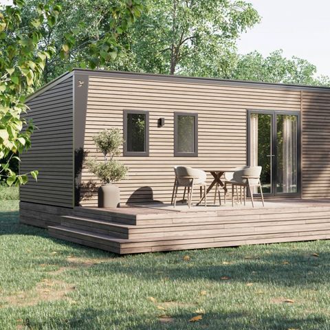 Mobilheim 8 personen - PREMIUM - 3 Schlafzimmer mit Klimaanlage +TV+ Gas Plancha + 2 Bäder - 2026