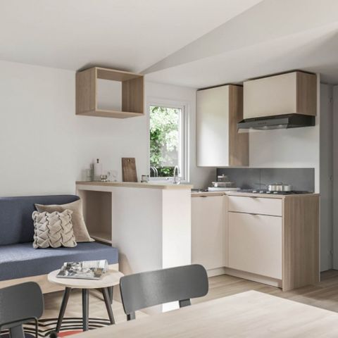 Mobilheim 8 personen - PREMIUM - 3 Schlafzimmer mit Klimaanlage +TV+ Gas Plancha + 2 Bäder - 2026