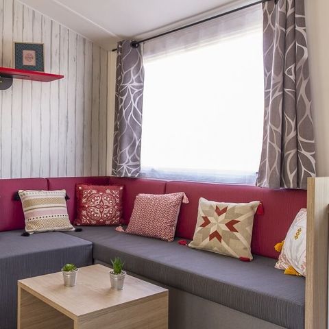 Mobilheim 8 personen - CONFORT - 4 Schlafzimmer mit Klimaanlage +TV+ 2 Bäder