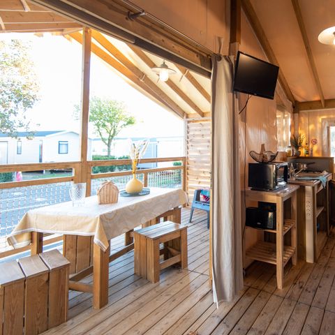 Safarizelt 5 Personen - Lodge Kamari CLASSIC Klimatisiert