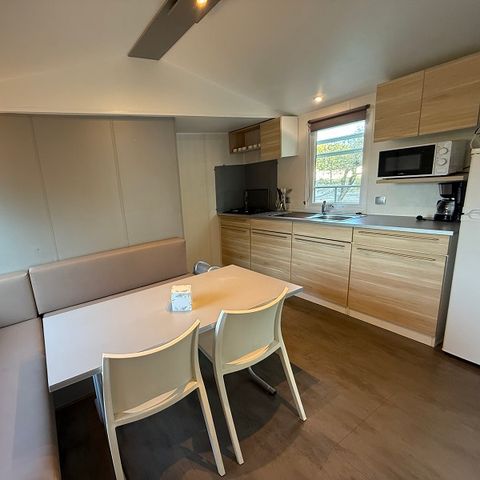 Mobilheim 6 Personen - Grand confort Tamaris 6 Personen - 3 Schlafzimmer, klimatisiert, Fernseher