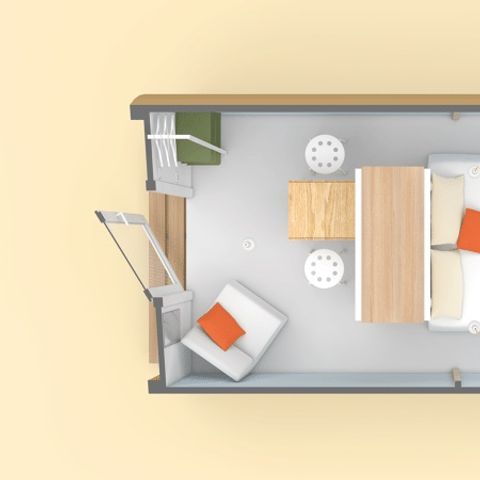 Bungalowzelt 2 Personen - COCO SWEET 2 Personen - 1 Schlafzimmer, ohne Sanitäranlagen, nicht klimatisiert
