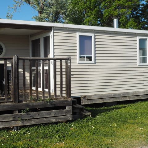 Mobilheim 4 Personen - MH Confort Mistral 4 Personen - 2 Schlafzimmer, Klimaanlage und Fernseher