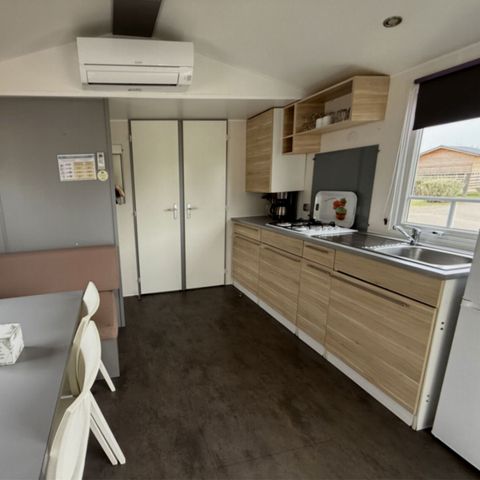 Mobilheim 4 personen - MH Confort Mistral 4 Personen - 2 Schlafzimmer, Klimaanlage und Fernseher