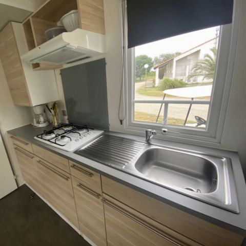 Mobilheim 4 Personen - MH Confort Mistral 4 Personen - 2 Schlafzimmer, Klimaanlage und Fernseher