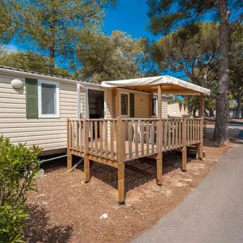 Mobilheim 4 Personen - Classic | 2 Zi. | 4 Pers. | Erhöhte Terrasse | Klimaanlage von Homair