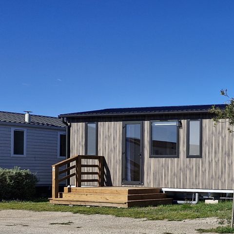Mobilheim 4 Personen - Premium Roseau - 2 Schlafzimmer, klimatisiert, Fernseher, Geschirrspüler, Handtuchtrockner und Safe