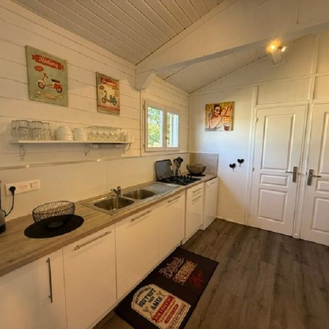 Chalet 8 Personen - Große Pampa-Hütte 6/8 Personen - 3 Schlafzimmer, klimatisiert, Geschirrspüler, Fernseher
