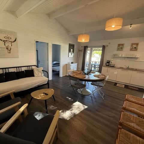 Chalet 8 Personen - Große Pampa-Hütte 6/8 Personen - 3 Schlafzimmer, klimatisiert, Geschirrspüler, Fernseher