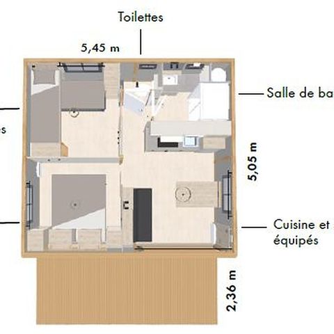 Chalet 4/5 personen - „Héron“ –