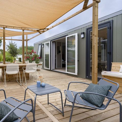 Mobilheim 10 Personen - COTTAGE FRIENDS 10p 5ch 2SdB Clim ****<br/><br/>