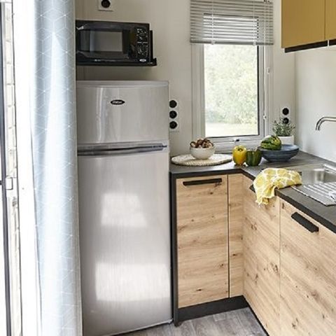 Mobilheim 6 Personen - 6 Betten - 3 Schlafzimmer (Klimaanlage, TV, LV)