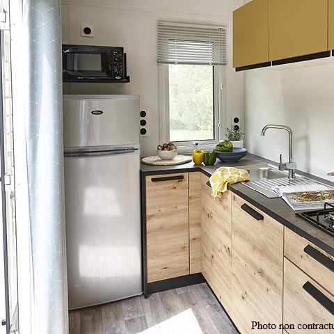 Mobilheim 6 Personen - Cottage PREMIUM+++ 3 Zimmer - BLICK AUF DEN SEE 6 Pers.