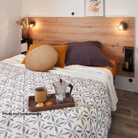 Mobilheim 6 Personen - Cottage PREMIUM+++ 3 Zimmer - BLICK AUF DEN SEE 6 Pers.