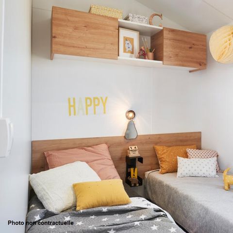 Mobilheim 6 Personen - Cottage PREMIUM+++ 3 Zimmer - BLICK AUF DEN SEE 6 Pers.