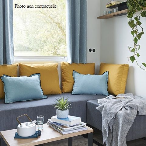 Mobilheim 6 Personen - Cottage PREMIUM+++ 3 Zimmer - BLICK AUF DEN SEE 6 Pers.