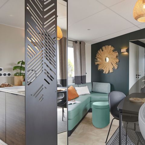 Mobilheim 8 Personen - Cottage Nature Family PREMIUM++ 3+1 Zimmer mit SPA