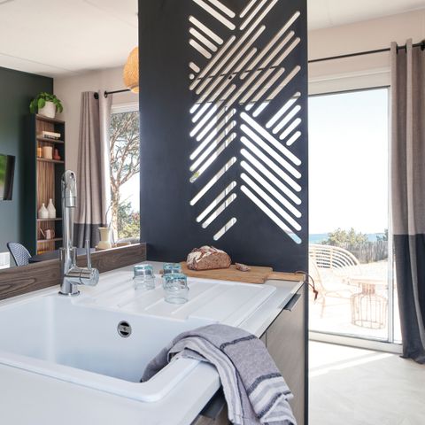 Mobilheim 8 Personen - Cottage Nature Family PREMIUM++ 3+1 Zimmer mit SPA