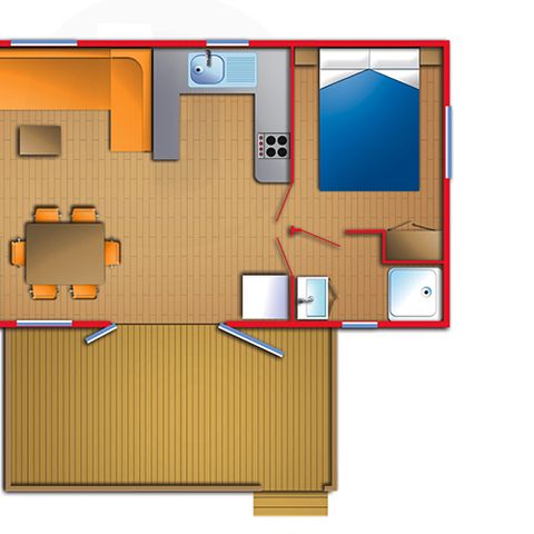 Mobilheim 6 personen - CASITA 6 PAX
