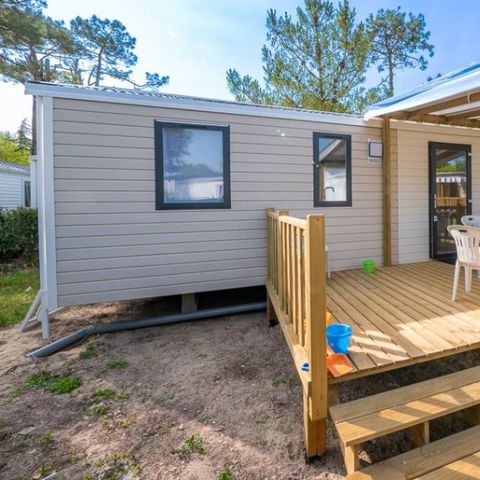 Mobilheim 6 Personen - Cottage Confort- Halbüberdachte Terrasse
