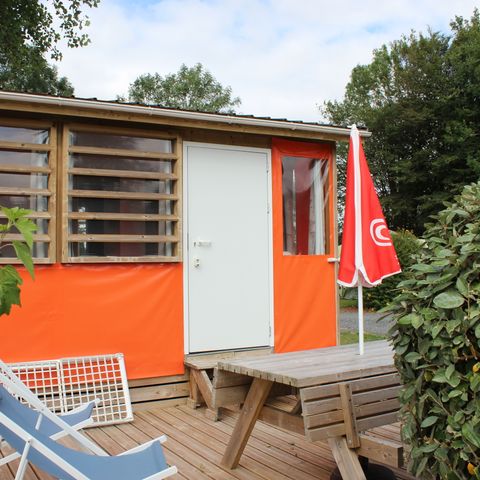 Bungalowzelt 5 Personen - TITHOME, mit Toilette ohne Dusche
