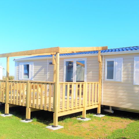 Apartement 8 Personen - Mobilheim Eva 40 - 4 Schlafzimmer 1 Bad - 40m² + halbüberdachte Terrasse