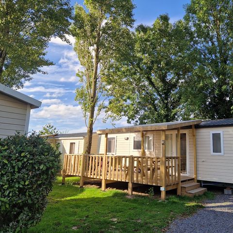 Mobilheim 6 Personen - Nest 35 - 3 Zimmer - 35 m² + halbüberdachte Terrasse