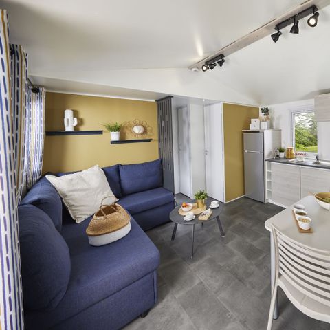 Mobilheim 6 Personen - Nest 35 - 3 Zimmer - 35 m² + halbüberdachte Terrasse