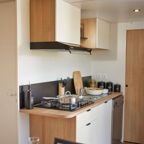 Mobilheim 4 Personen - Nest 29 - 2 Zimmer 30 m² + halbüberdachte Terrasse