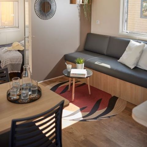 Mobilheim 4 Personen - Nest 29 - 2 Zimmer 30 m² + halbüberdachte Terrasse