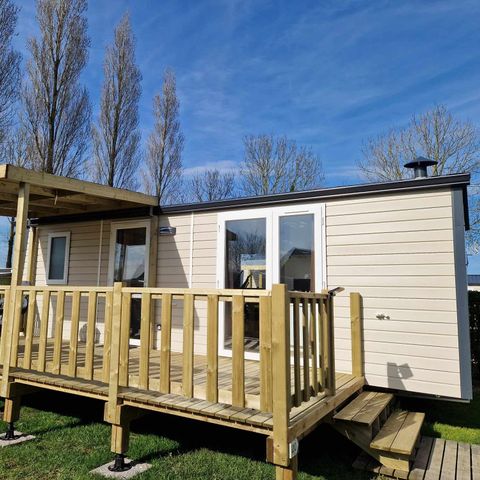 Mobilheim 4 Personen - Nest 29 - 2 Zimmer 30 m² + halbüberdachte Terrasse
