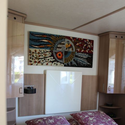 Mobilheim 4 Personen - Mobilheim Premium Villa 2 Zimmer - 40 m² + halbüberdachte Terrasse + großer Garten