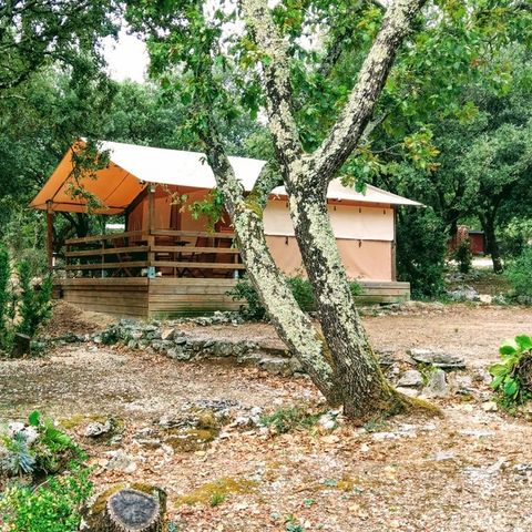 SafariZelt 5 Personen - Zelt Nature - 2 Zimmer (ohne Sanitäranlagen)