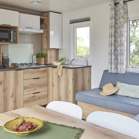 Mobilheim 6 personen - Mobilheim PRESTA+Kids 3 Schlafzimmer 2 Badezimmer 40m² TV + Klimaanlage