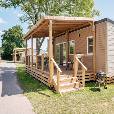 Mobilheim 6 personen - Comfort | 2 Zi. | 4/6 Pers. | Erhöhte Terrasse | Klimaanlage