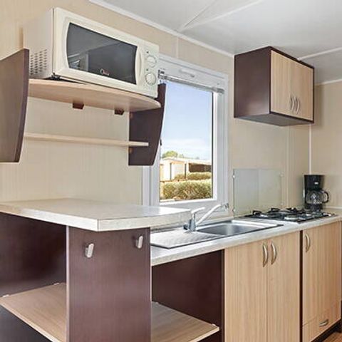 Mobilheim 6 Personen - Mobilheim | Comfort | 2 Zi. | 4/6 Pers. | Erhöhte Terrasse