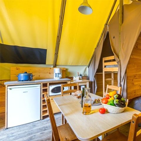 Safarizelt 4 personen - Eco Lodge Zelt | 2 Schlafz. | 4 Pers. | Ohne Bad