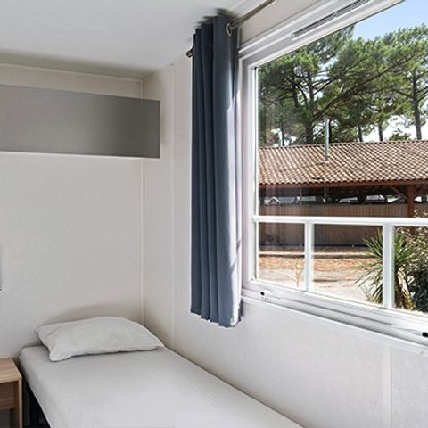 Mobilheim 4 personen - Comfort XL | 2 Schlafz. | 4 Pers. | Erhöhte Terrasse | TV