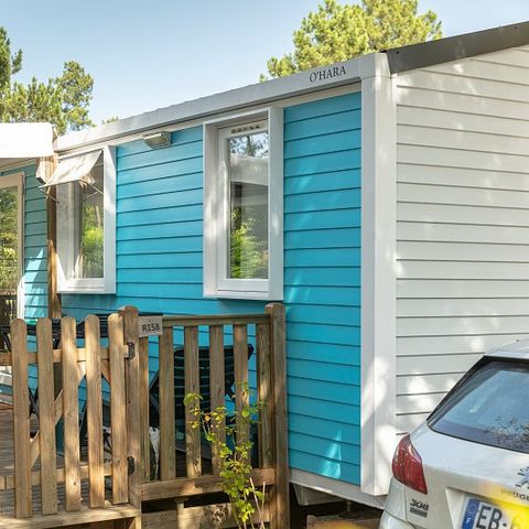 Mobilheim 4 personen - Comfort XL | 2 Zi. | 4 Pers. | Erhöhte Terrasse | Klimaanlage | TV