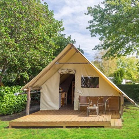 Safarizelt 4 personen - Eco Lodge Zelt | 2 Schlafz. | 3/4 Pers. | Ohne Bad