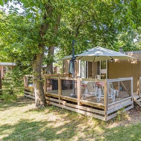 Mobilheim 6 personen - Comfort | 2 Zi. | 4/6 Pers. | Einfache Terrasse | Klima | TV