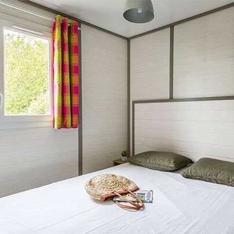 Mobilheim 7 personen - Chalet | Comfort XL | 3 Zi. | 5/7 Pers. | Erhöhte Terrasse | Klimaanlage | TV