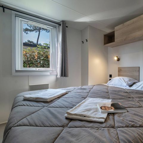 Mobilheim 6 Personen - Mobilheim | Comfort | 3 Zi. | 6 Pers. | Überdachte Terrasse | 1 Bad | Klima.