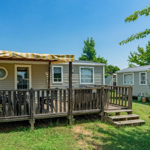 Mobilheim 6 Personen - Mobilheim | Classic | 3 Schlafz. | 6 Pers. | Überdachte Terrasse | 1 Bad